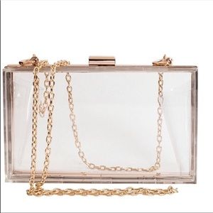 Clear shoulder / clutch purse